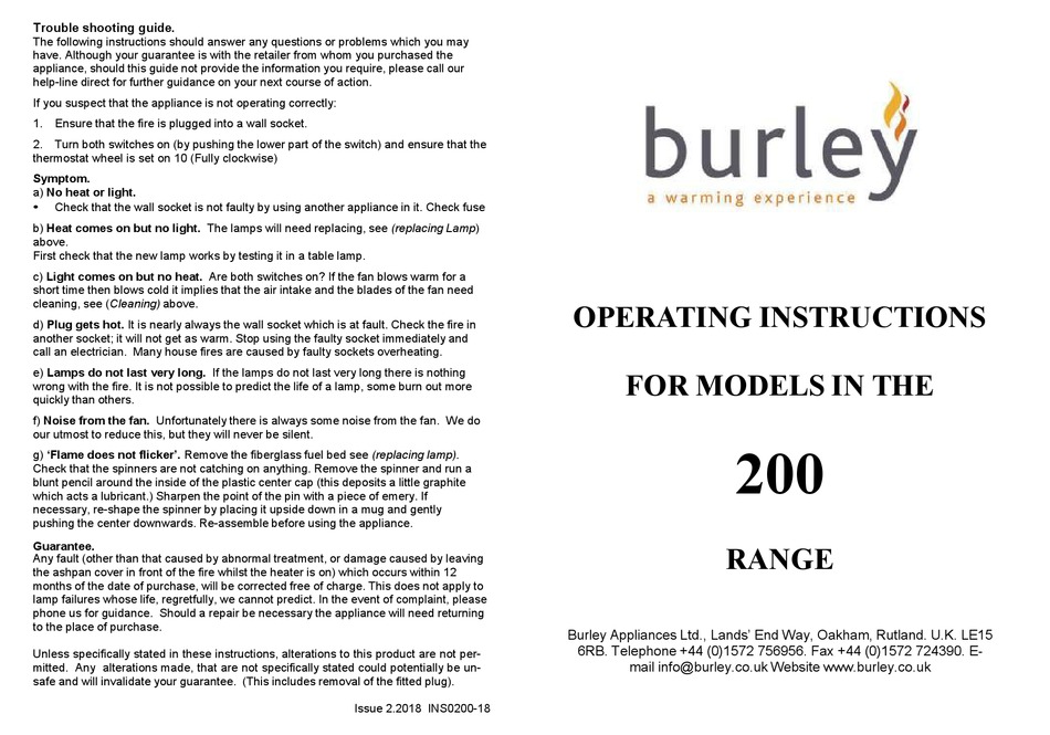 burley canto owners manual