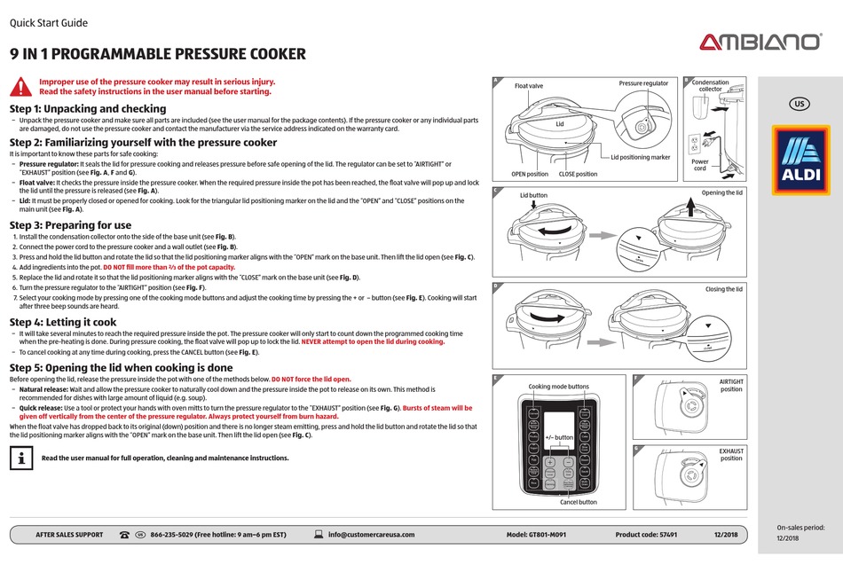 User manual Ambiano GT-DFM-01-US (English - 32 pages)