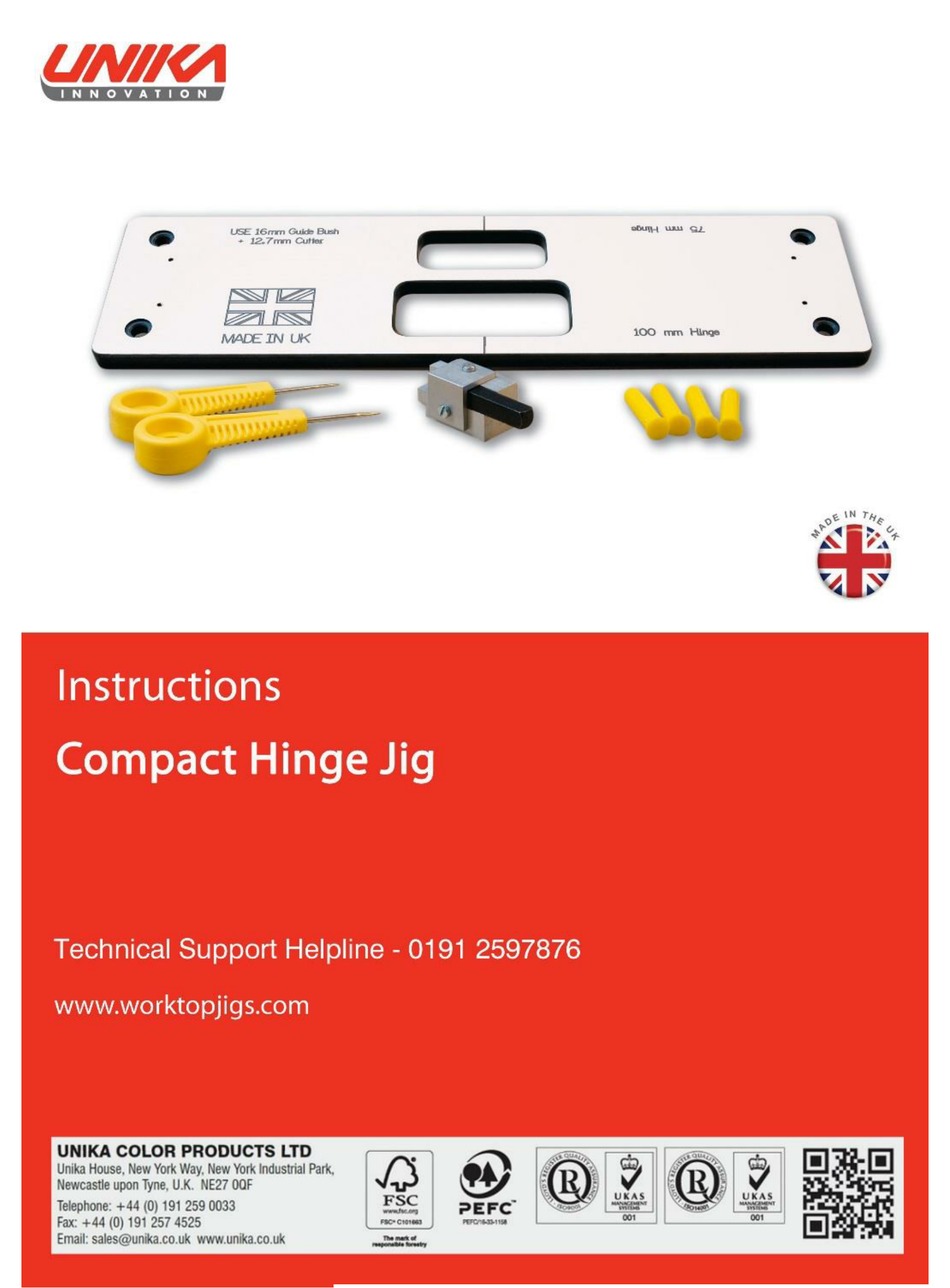 unika-compact-hinge-jig-tool-instructions-manualslib