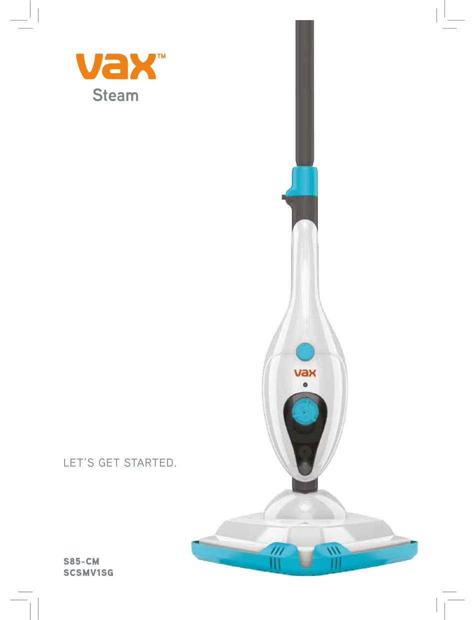 VAX SCSMV1SG STEAM CLEANER MANUAL ManualsLib