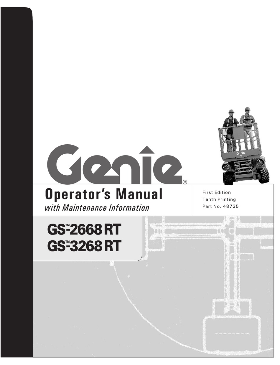 GENIE GS-2668 RT OPERATOR'S MANUAL Pdf Download | ManualsLib