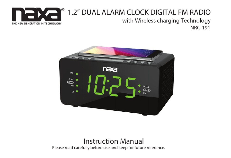 NAXA NRC191 ALARM CLOCK INSTRUCTION MANUAL ManualsLib