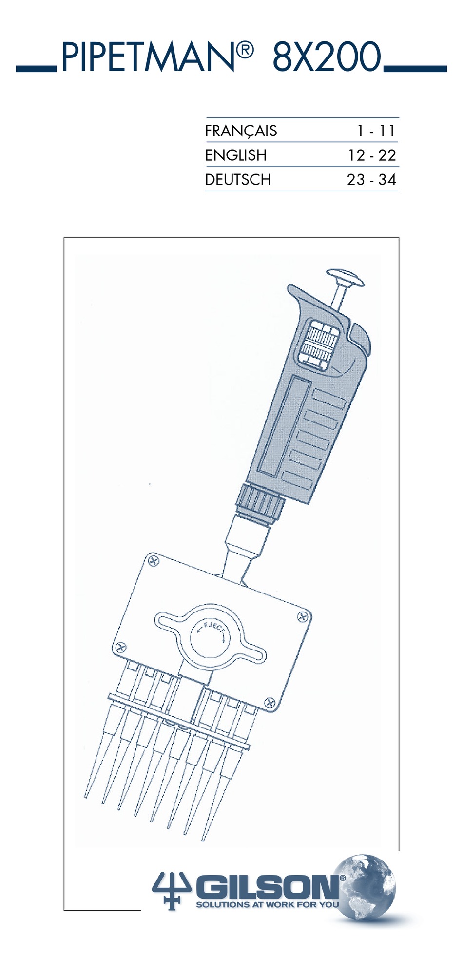 GILSON PIPETMAN 8X200 USER MANUAL Pdf Download ManualsLib