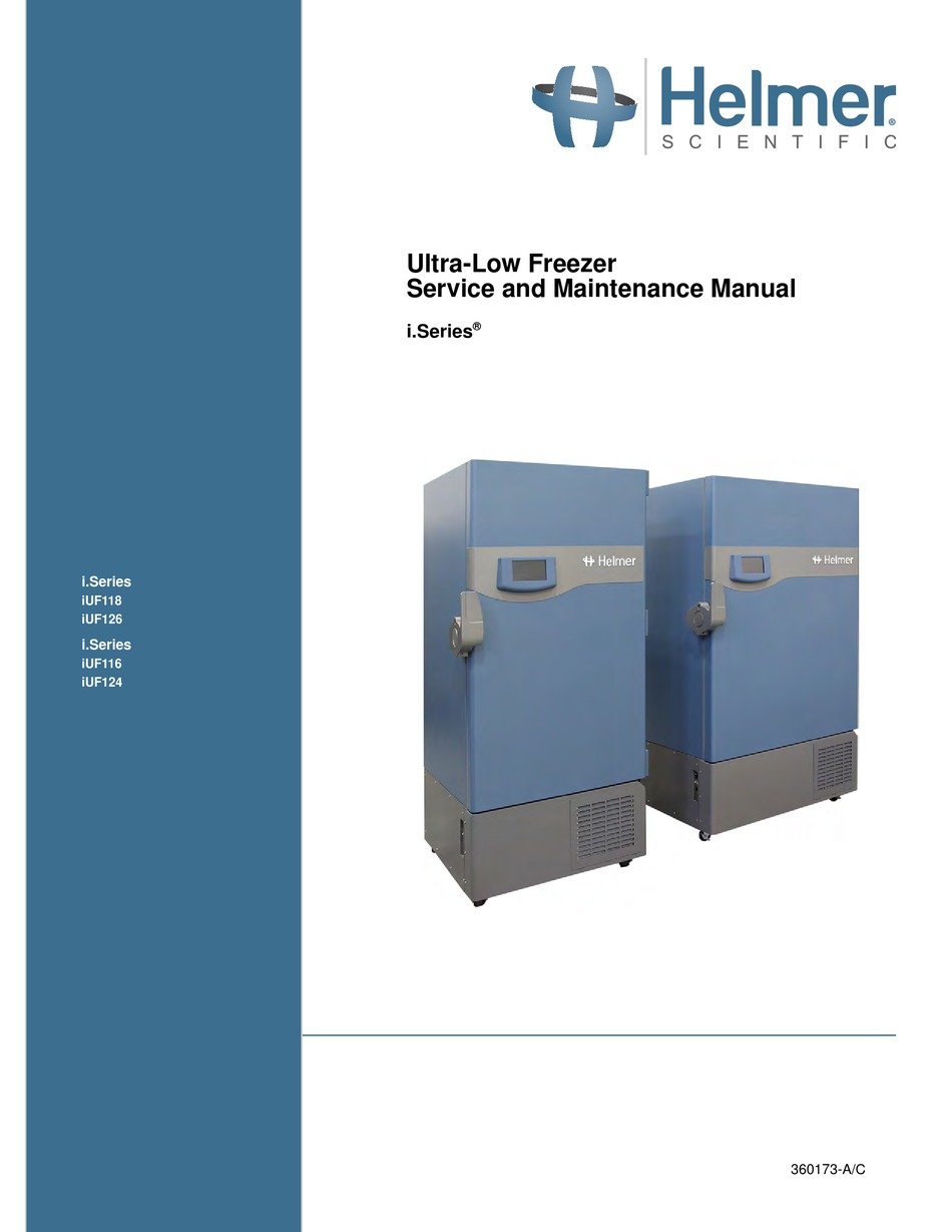 HELMER I.SERIES FREEZER SERVICE AND MAINTENANCE MANUAL ManualsLib