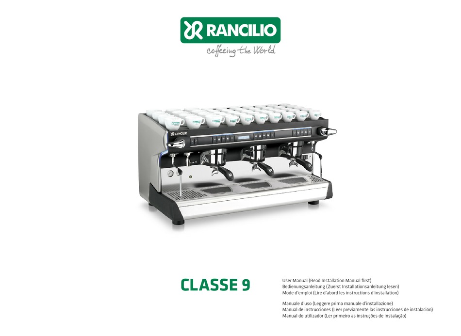 RANCILIO CLASSE 9 COFFEE MAKER USER MANUAL ManualsLib