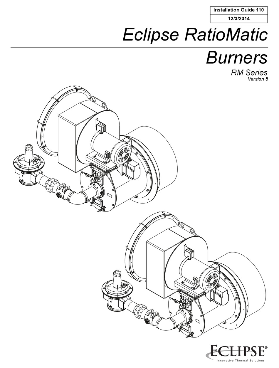 ECLIPSE RATIOMATIC RM SERIES BURNER INSTALLATION MANUAL ManualsLib