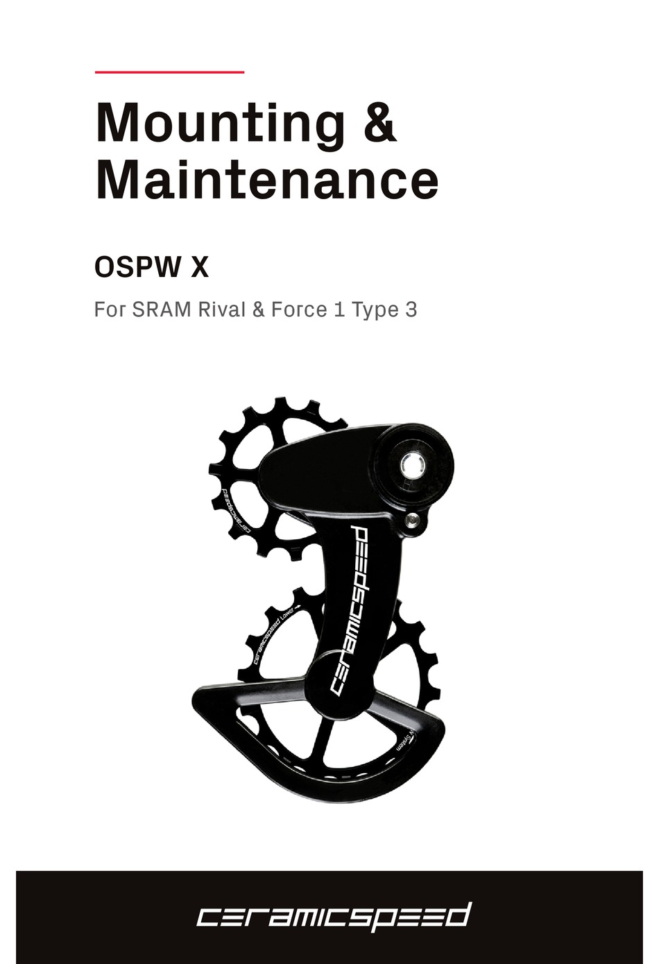 CERAMICSPEED OSPW X MOUNTING & MAINTENANCE Pdf Download ManualsLib