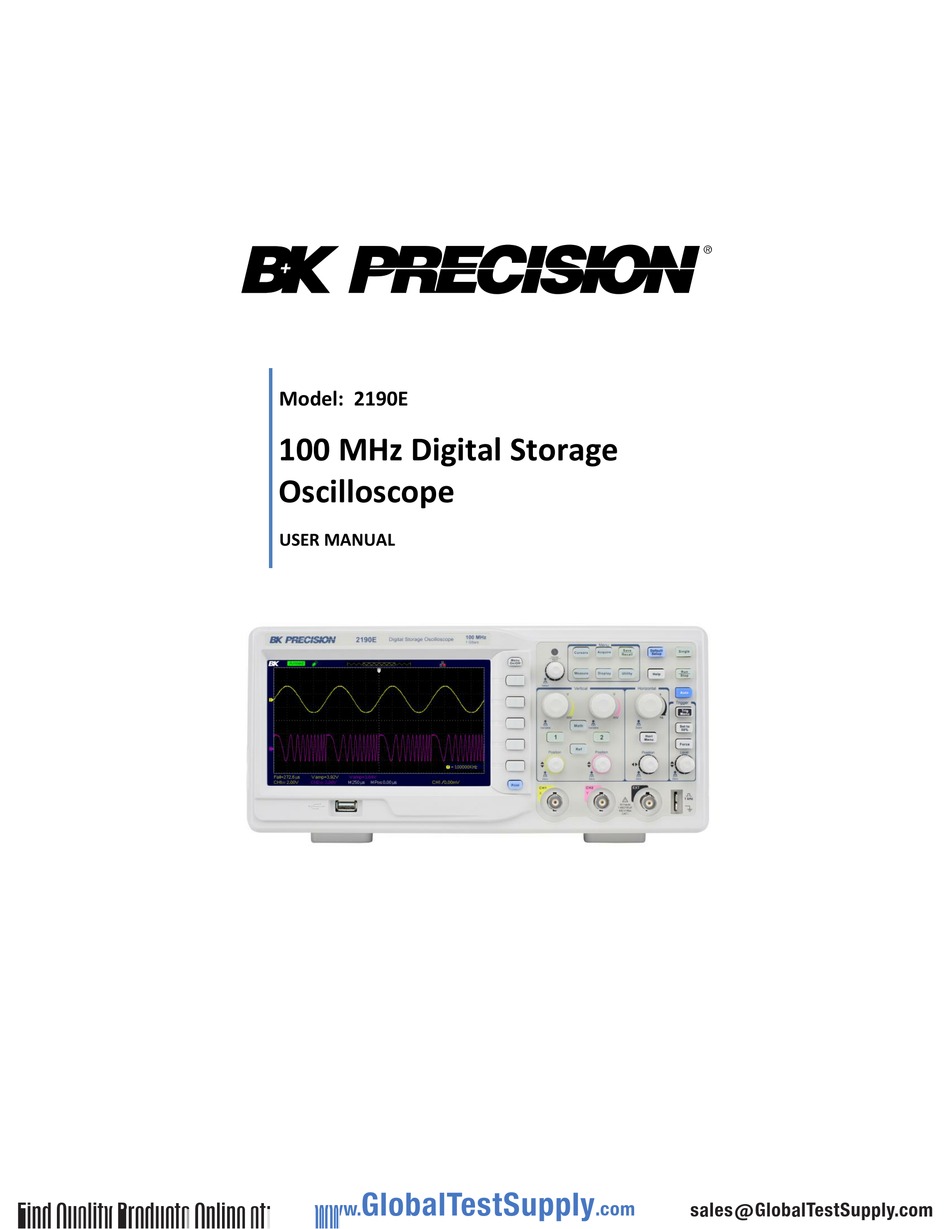 2190E Digital Storage Oscilloscope 