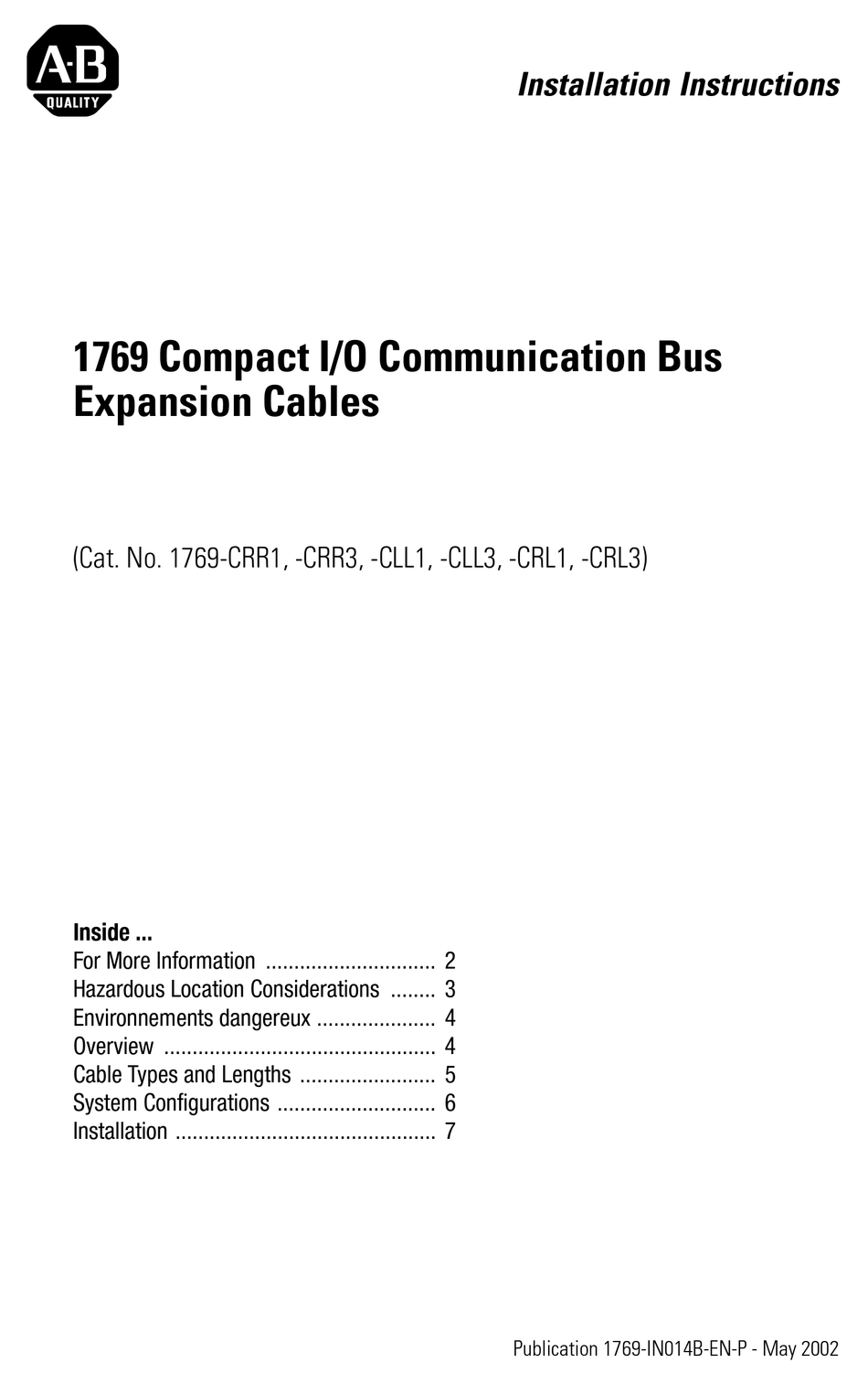 Allen Bradley 1492 Catalog