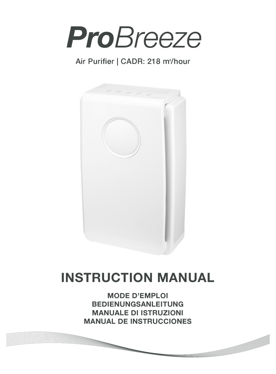 Specifications - ProBreeze PB-P01F Instruction Manual [Page 3] | ManualsLib