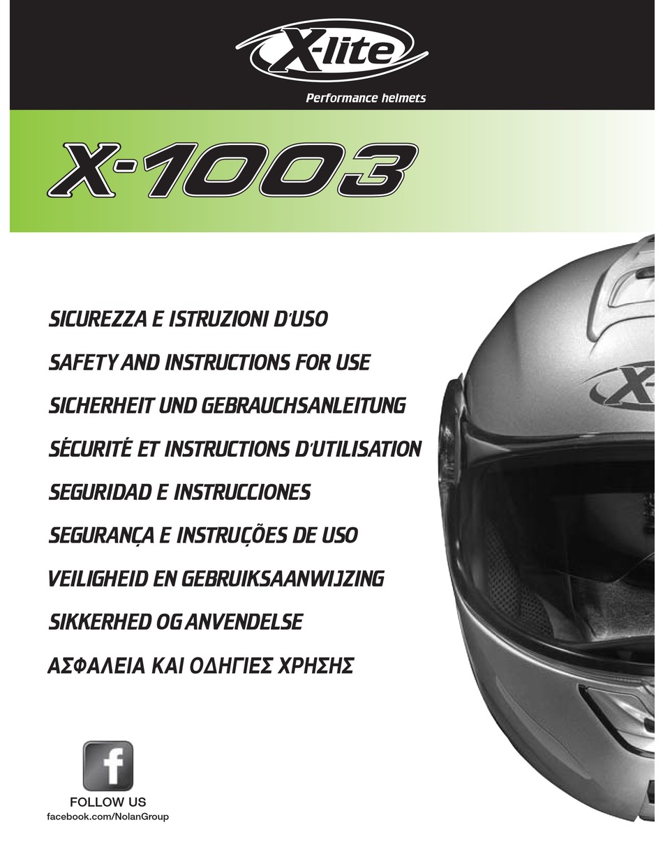 Manutenzione E Pulizia - X-lite X-1003 Safety And Instructions For Use  [Page 3] | ManualsLib