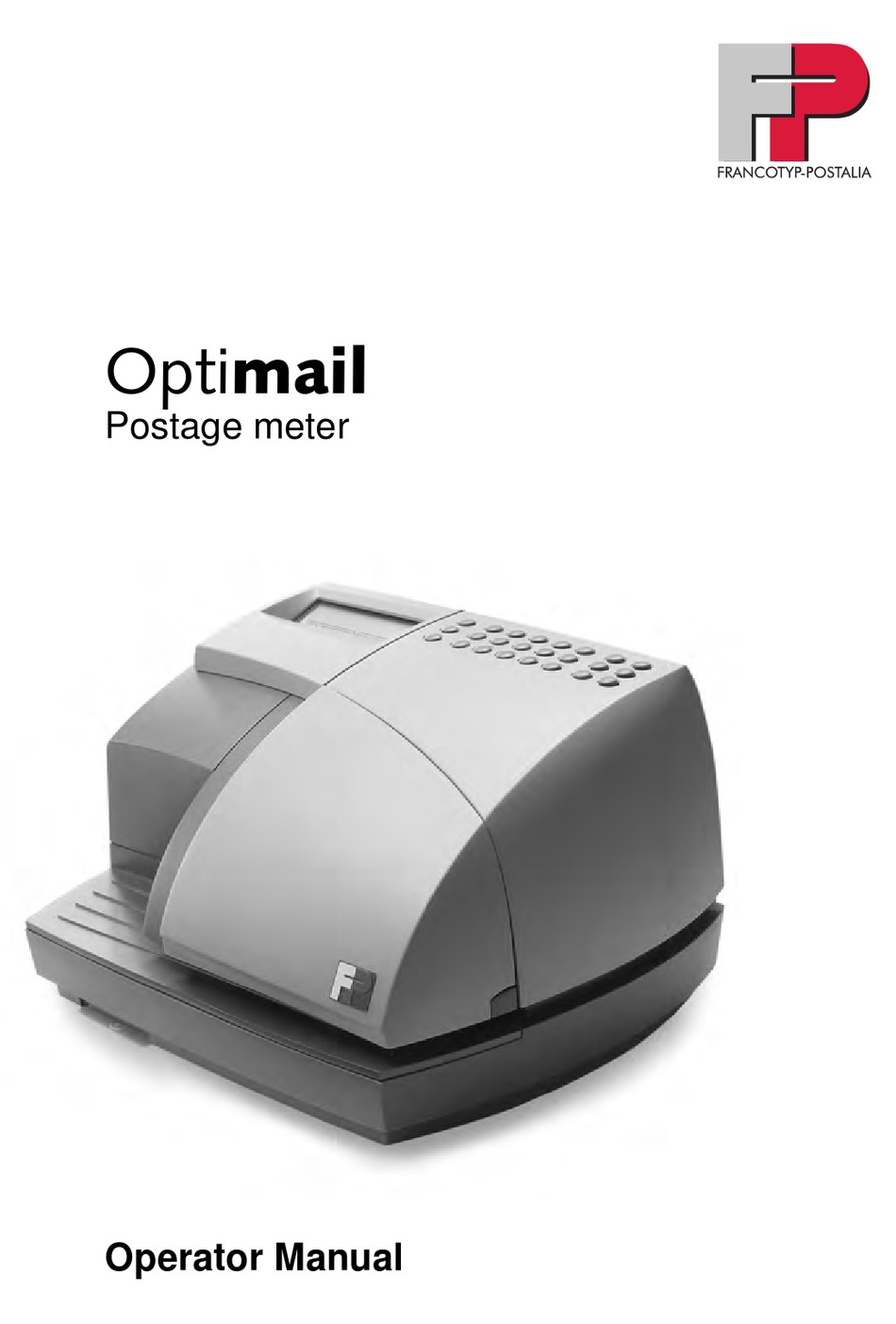 FP MAILING SOLUTIONS OPTIMAIL OPERATOR S MANUAL Pdf Download ManualsLib