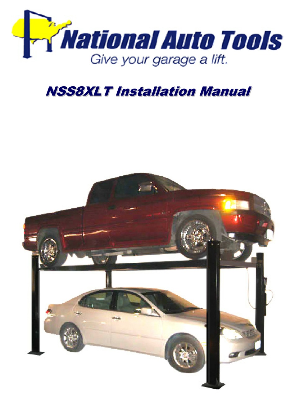 NATIONAL AUTO TOOLS NSS8XLT INSTALLATION MANUAL Pdf Download ManualsLib