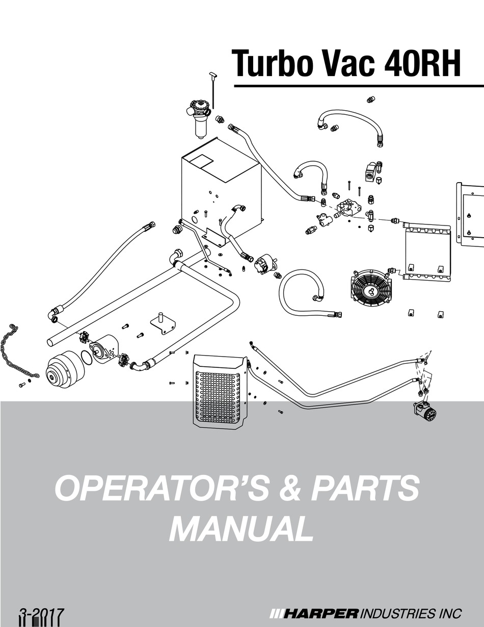 HARPER TURBO VAC 40RH BLOWER OPERATOR'S & PARTS MANUAL ManualsLib