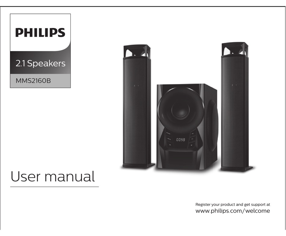 philips mms2160b 2.1 multimedia sound bar