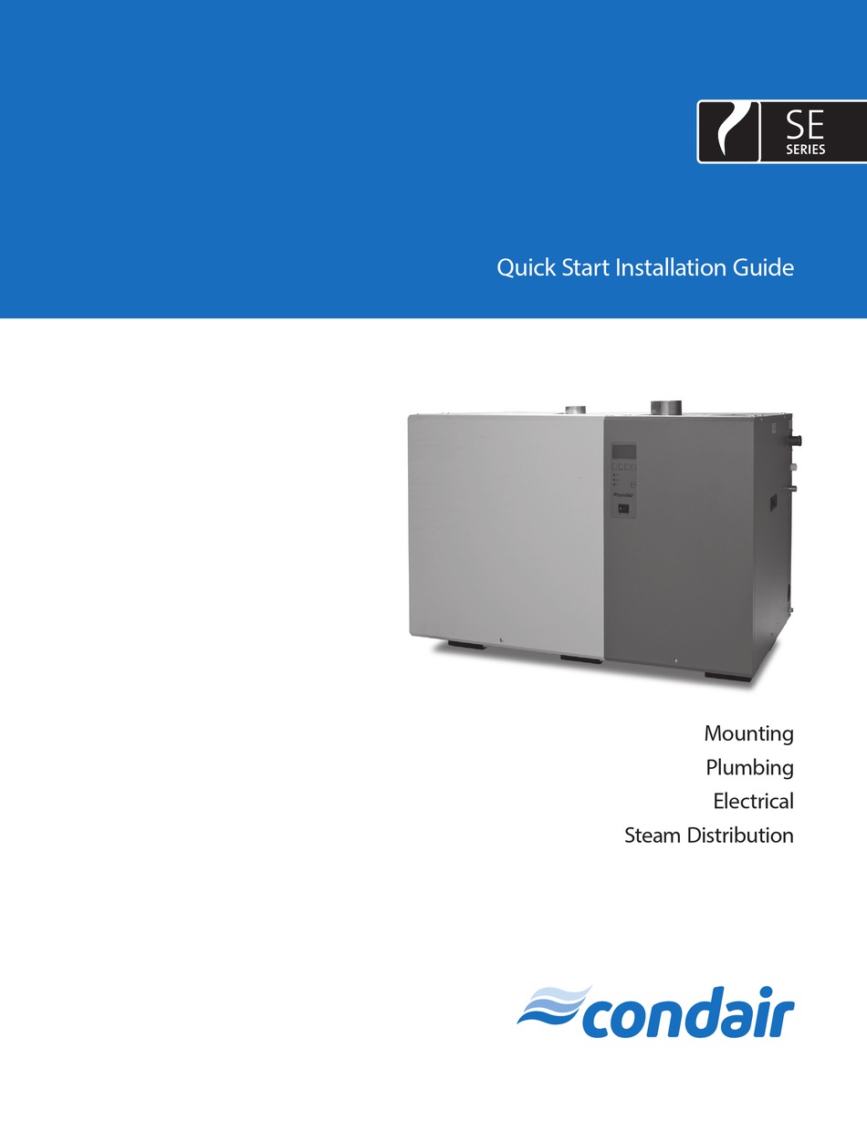 CONDAIR SE SERIES HUMIDIFIER QUICK START INSTALLATION MANUAL ManualsLib