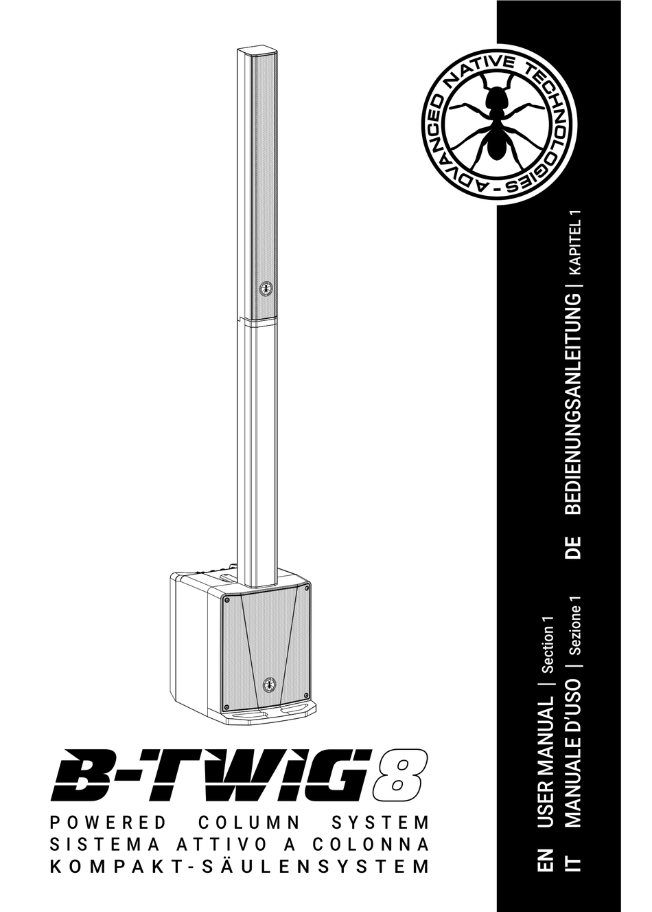 ANT B-TWIG 8 SPEAKER USER MANUAL | ManualsLib