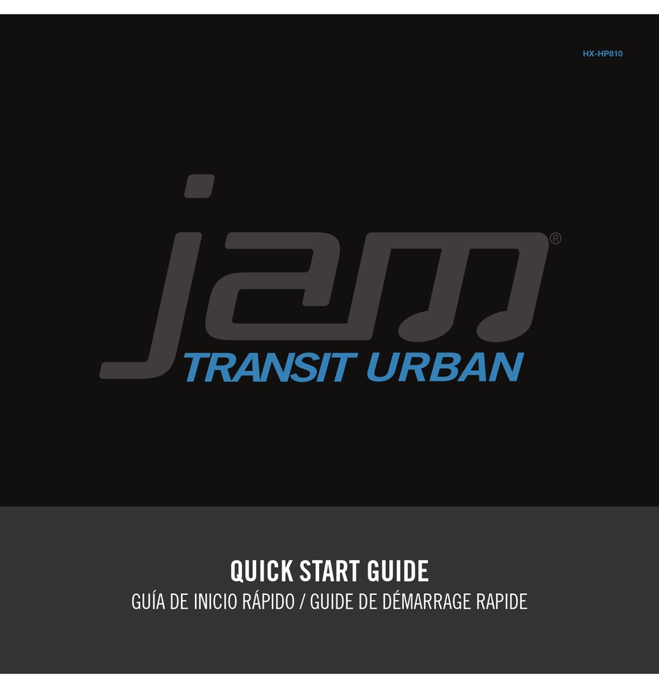 JAM TRANSIT URBAN HEADPHONE QUICK START MANUAL ManualsLib
