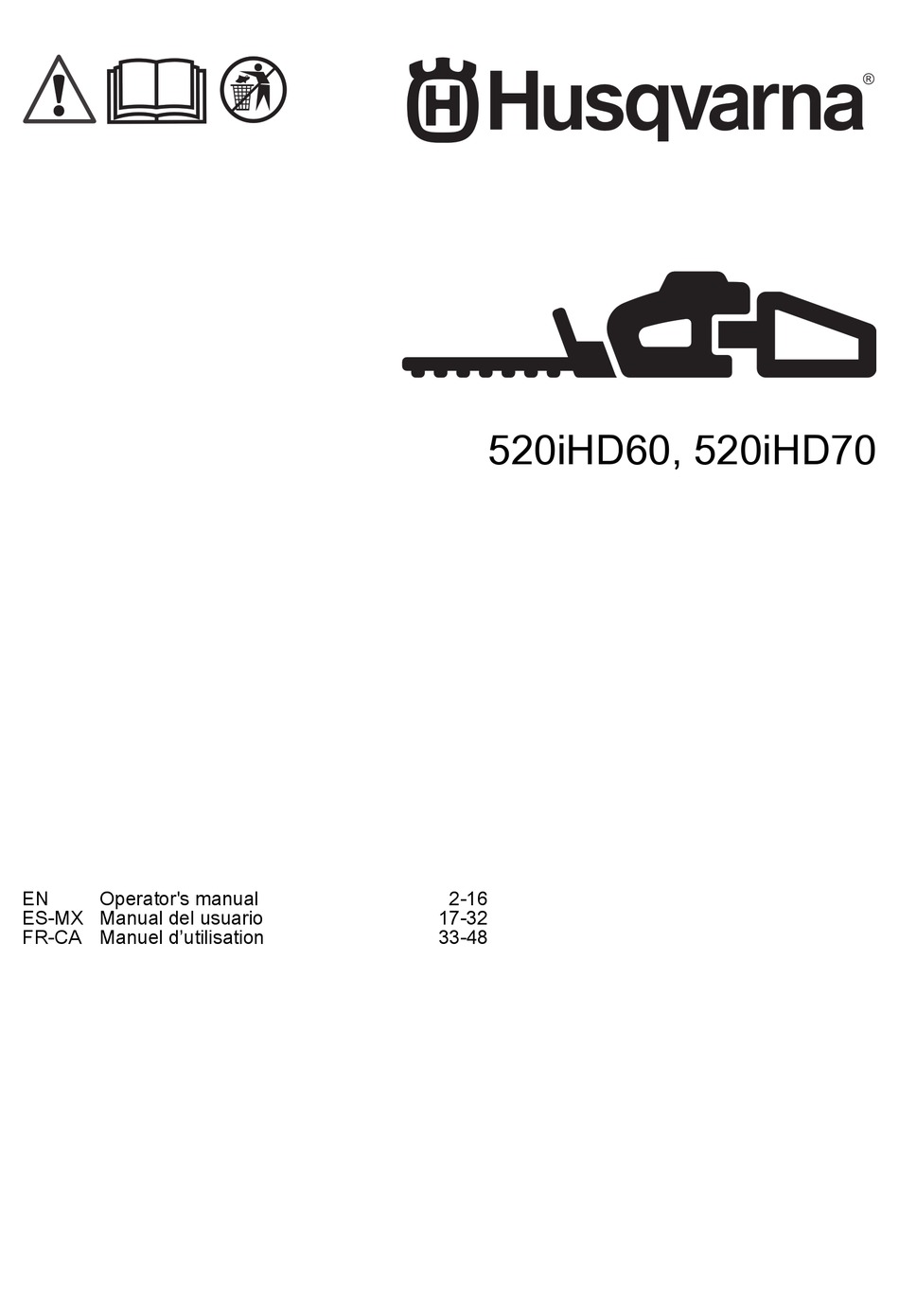 husqvarna 520ihd60