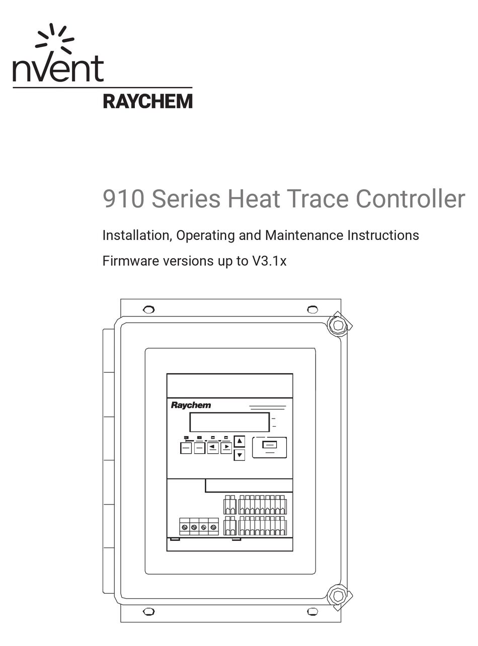 NVENT 910 SERIES CONTROLLER INSTALLATION, OPERATING AND MAINTENANCE INSTRUCTIONS | ManualsLib Pentair 910 Controller Wiring Diagram ManualsLib
