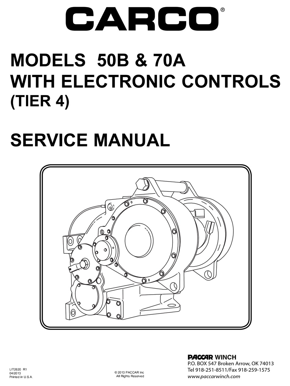 Carco Winch Service Manual