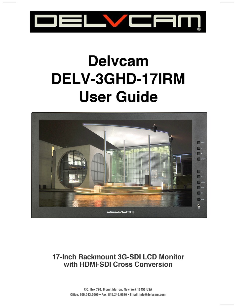 DELVCAM DELV-3GHD-17IRM MONITOR USER MANUAL | ManualsLib