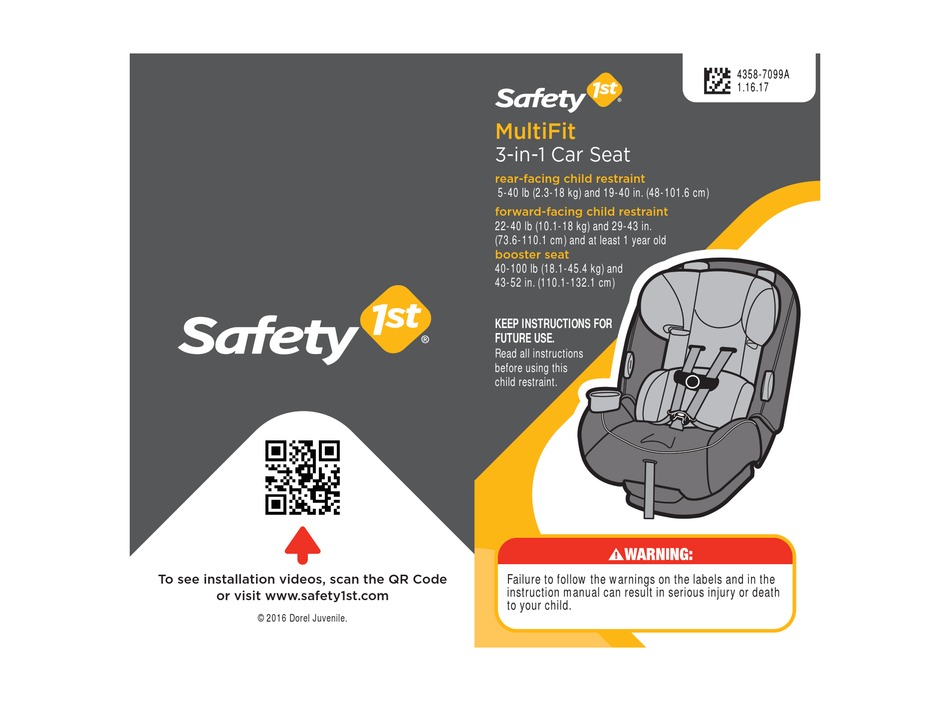 Safety 1st Multifit Manual Pdf, Safety Multifit 3 In1 Car Seat