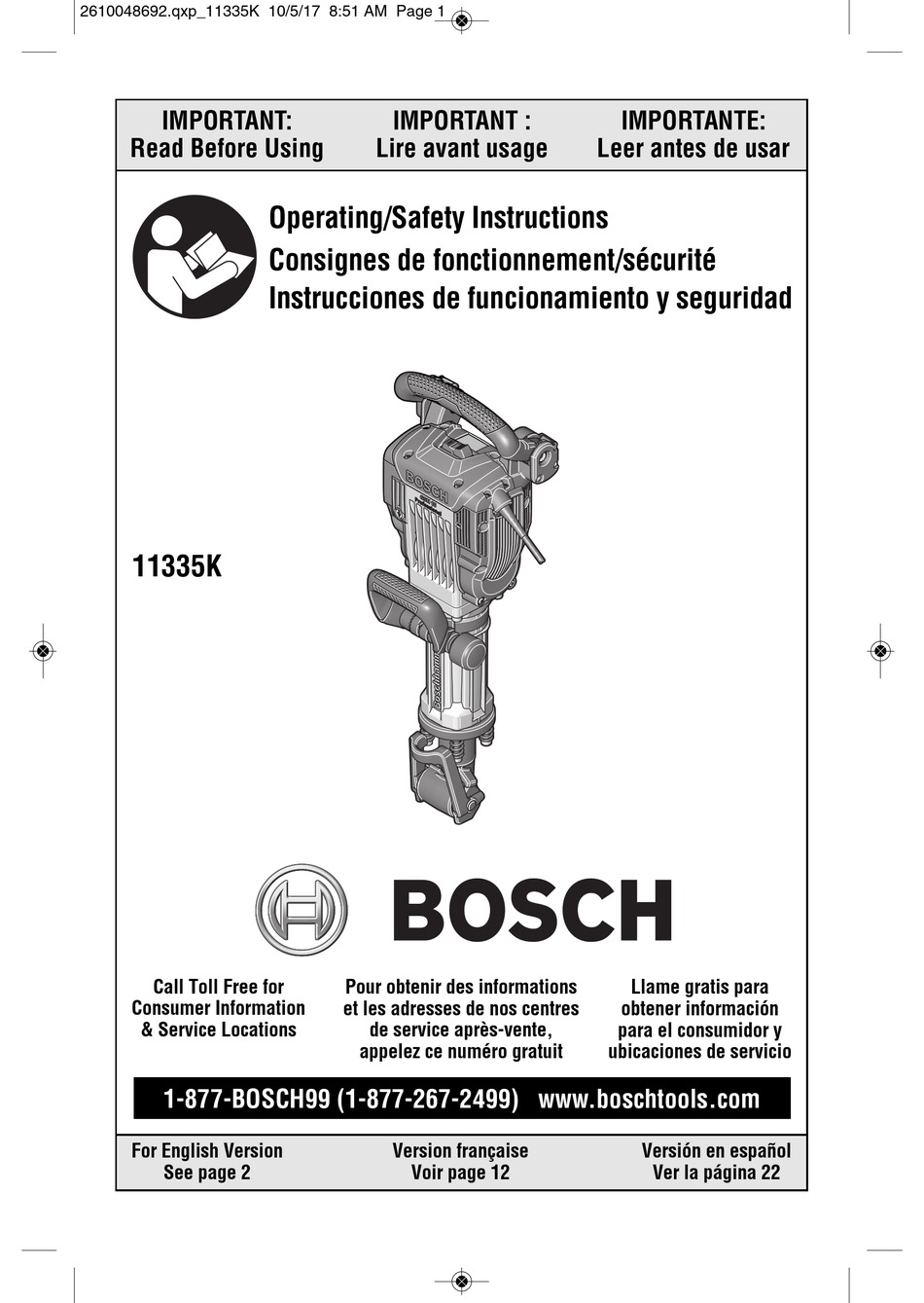 Safety Symbols General Power Tool Safety Warnings Bosch 11335K