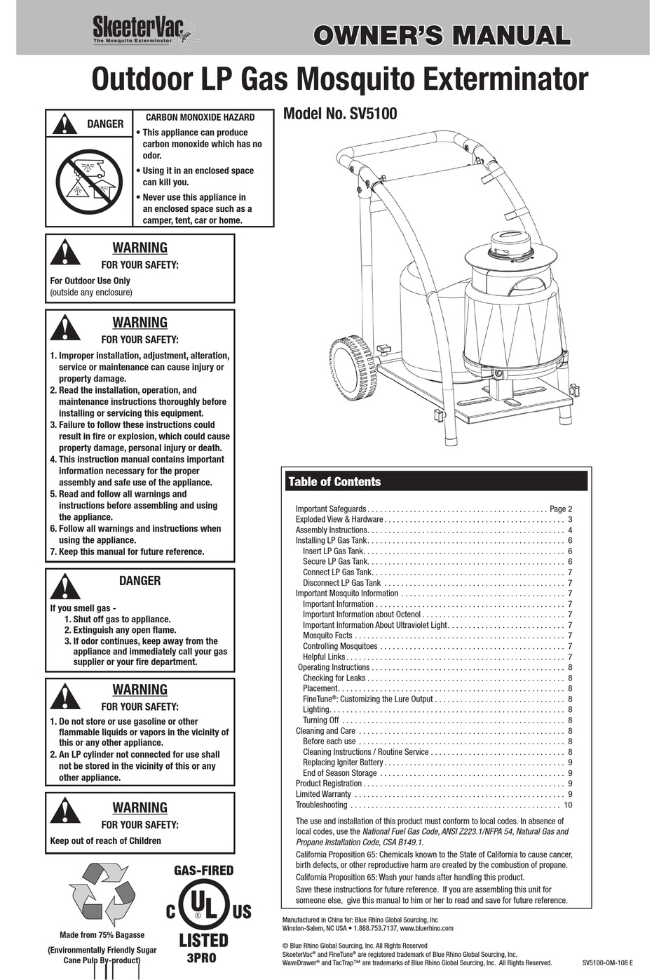 SKEETERVAC SV5100 OWNER