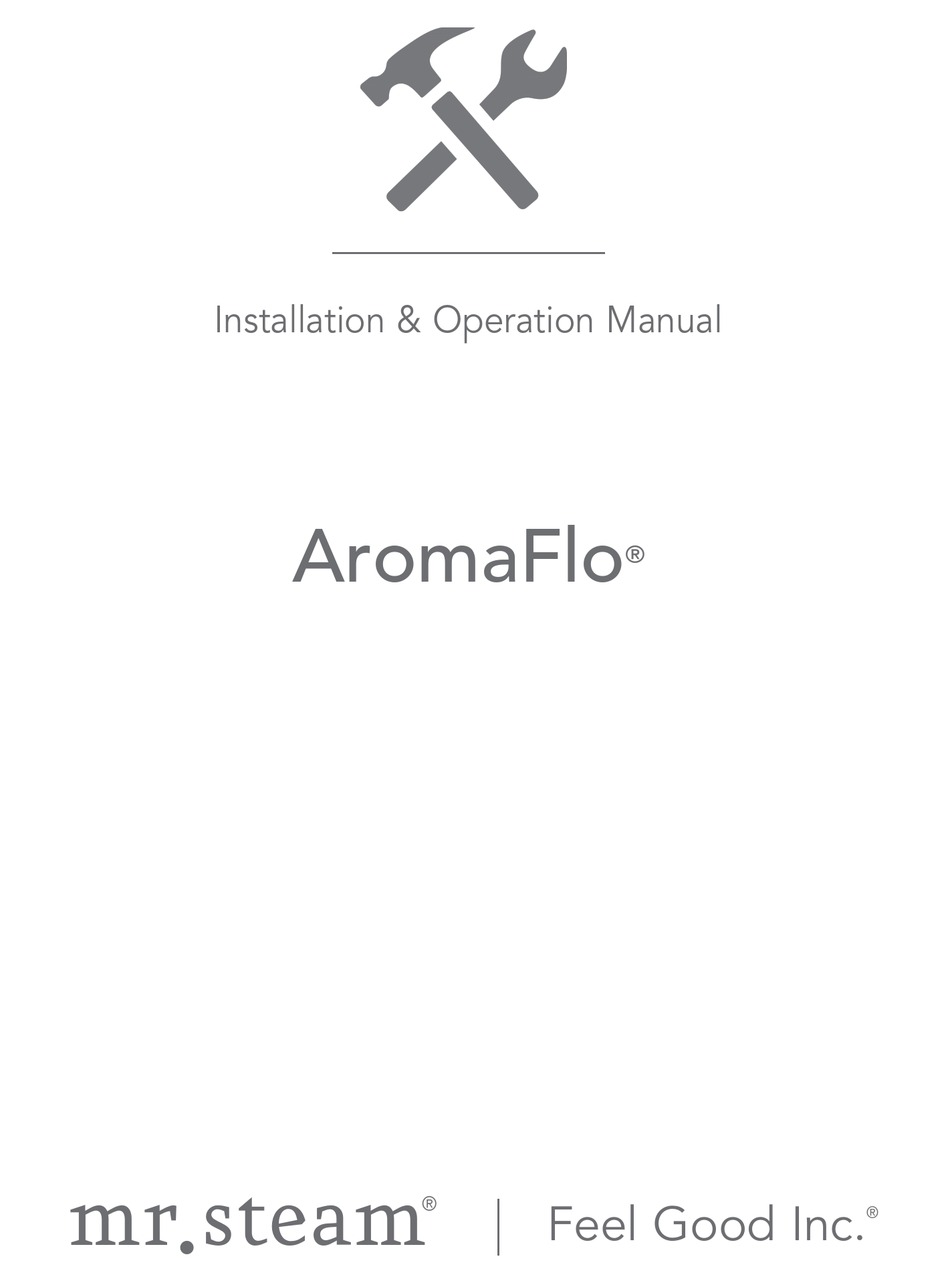 MR. STEAM AROMAFLO WATER PUMP INSTALLATION & OPERATION MANUAL ManualsLib