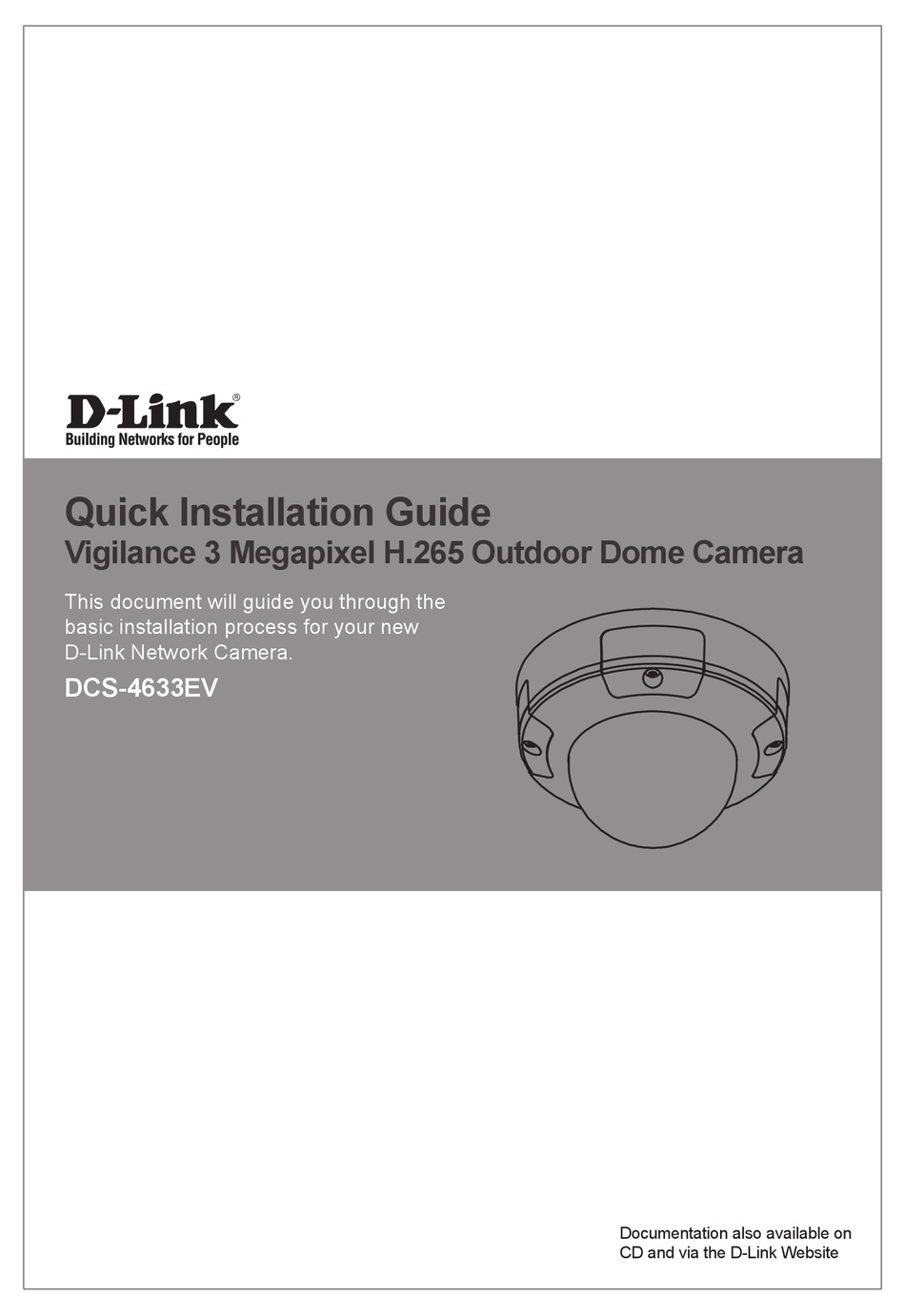 D-LINK DCS-4633EV QUICK INSTALLATION MANUAL Pdf Download | ManualsLib