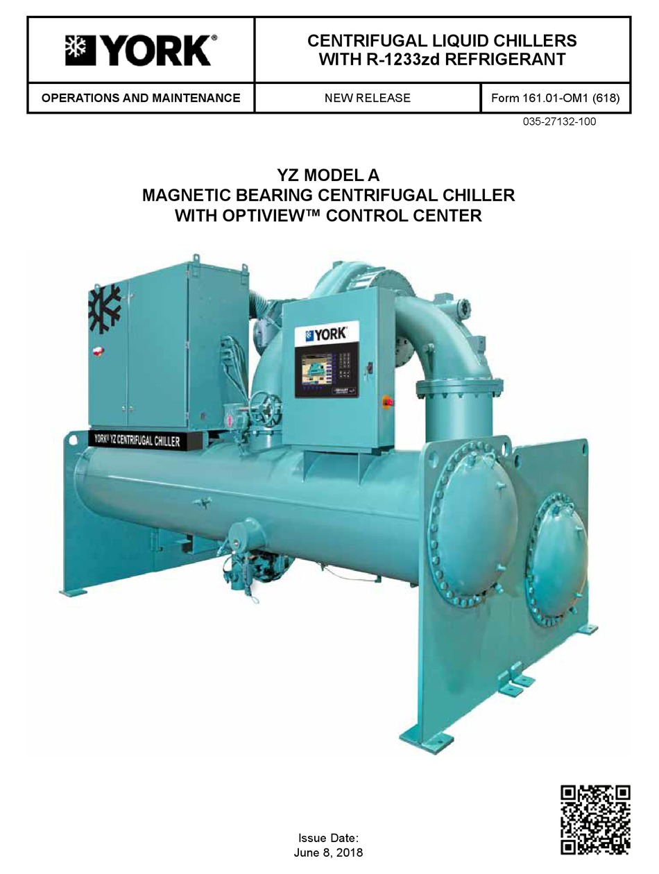 YORK YZ MODEL A CHILLER OPERATION AND MAINTENANCE MANUAL ManualsLib
