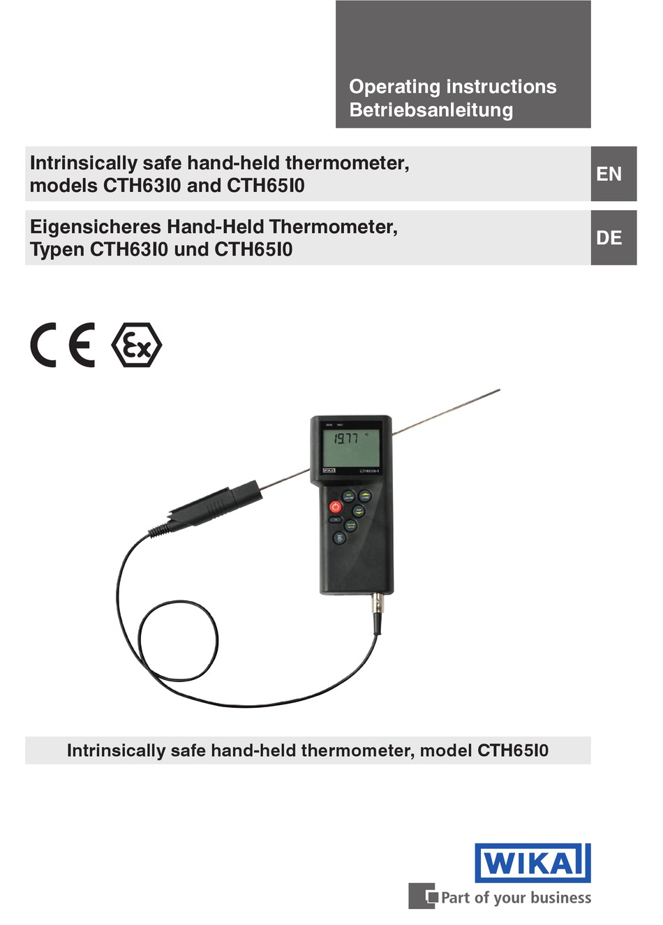 WIKA CTH63I0 OPERATING INSTRUCTIONS MANUAL Pdf Download | ManualsLib