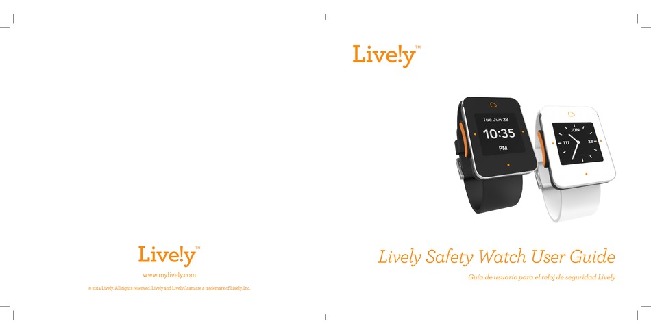 LIVELY SAFETY WATCH WATCH USER MANUAL | ManualsLib