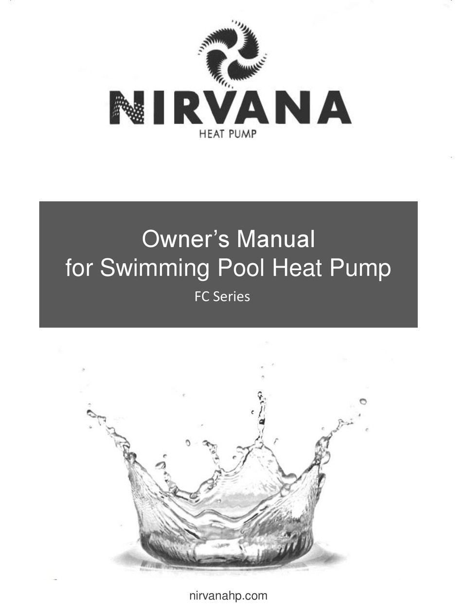 NIRVANA FC SERIES HEAT PUMP OWNER'S MANUAL ManualsLib