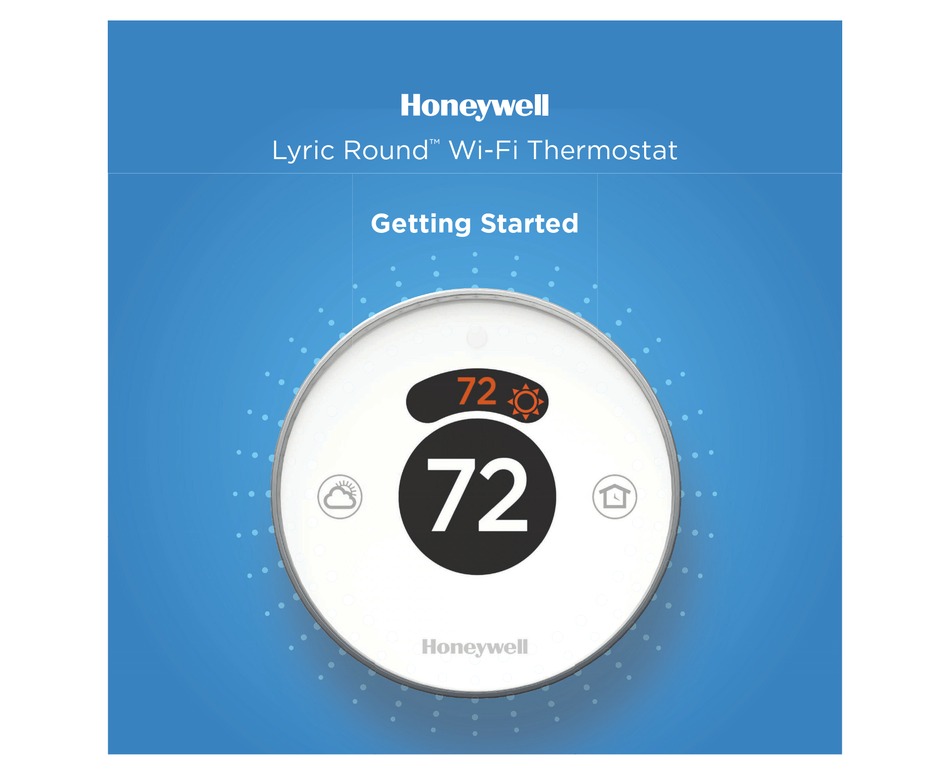 Раунд фай. Honeywell Home Round manual.