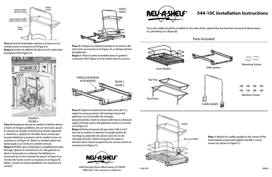 REVASHELF 54410C INSTALLATION INSTRUCTIONS Pdf Download ManualsLib