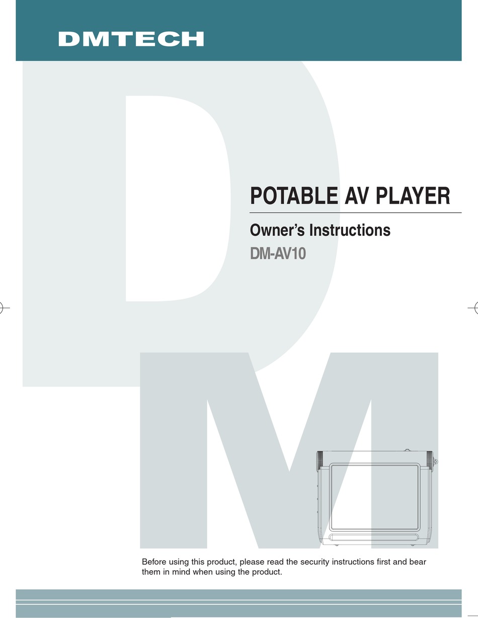 DMTECH DMAV10 TURNTABLE OWNER'S INSTRUCTIONS MANUAL ManualsLib
