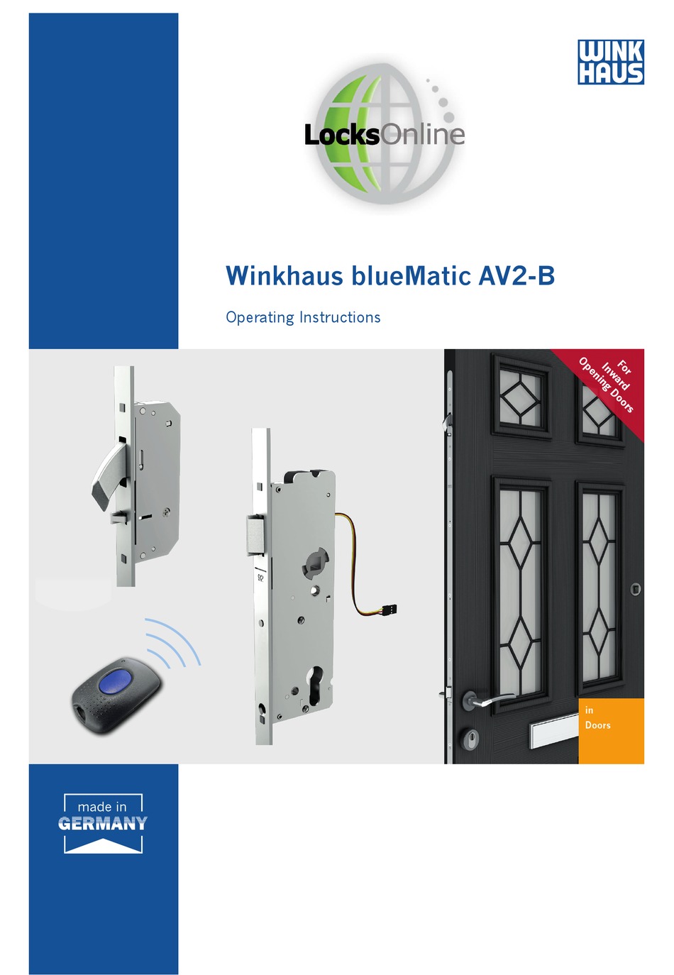 WINKHAUS BLUEMATIC AV2-B LOCK OPERATING INSTRUCTIONS MANUAL | ManualsLib