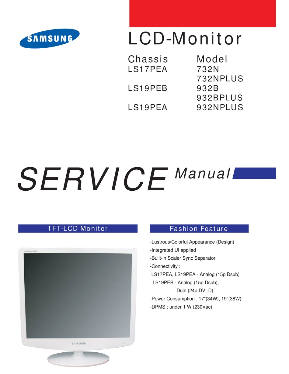 SAMSUNG 732N SERVICE MANUAL Pdf Download | ManualsLib