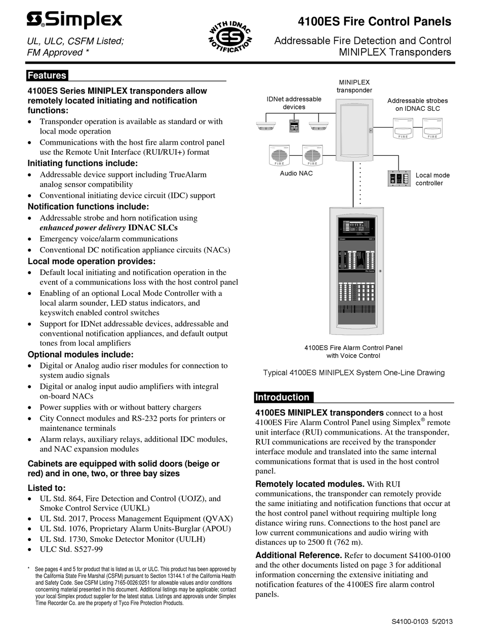 SIMPLEX MINIPLEX 4100ES SERIES MARINE RADIO MANUAL ManualsLib