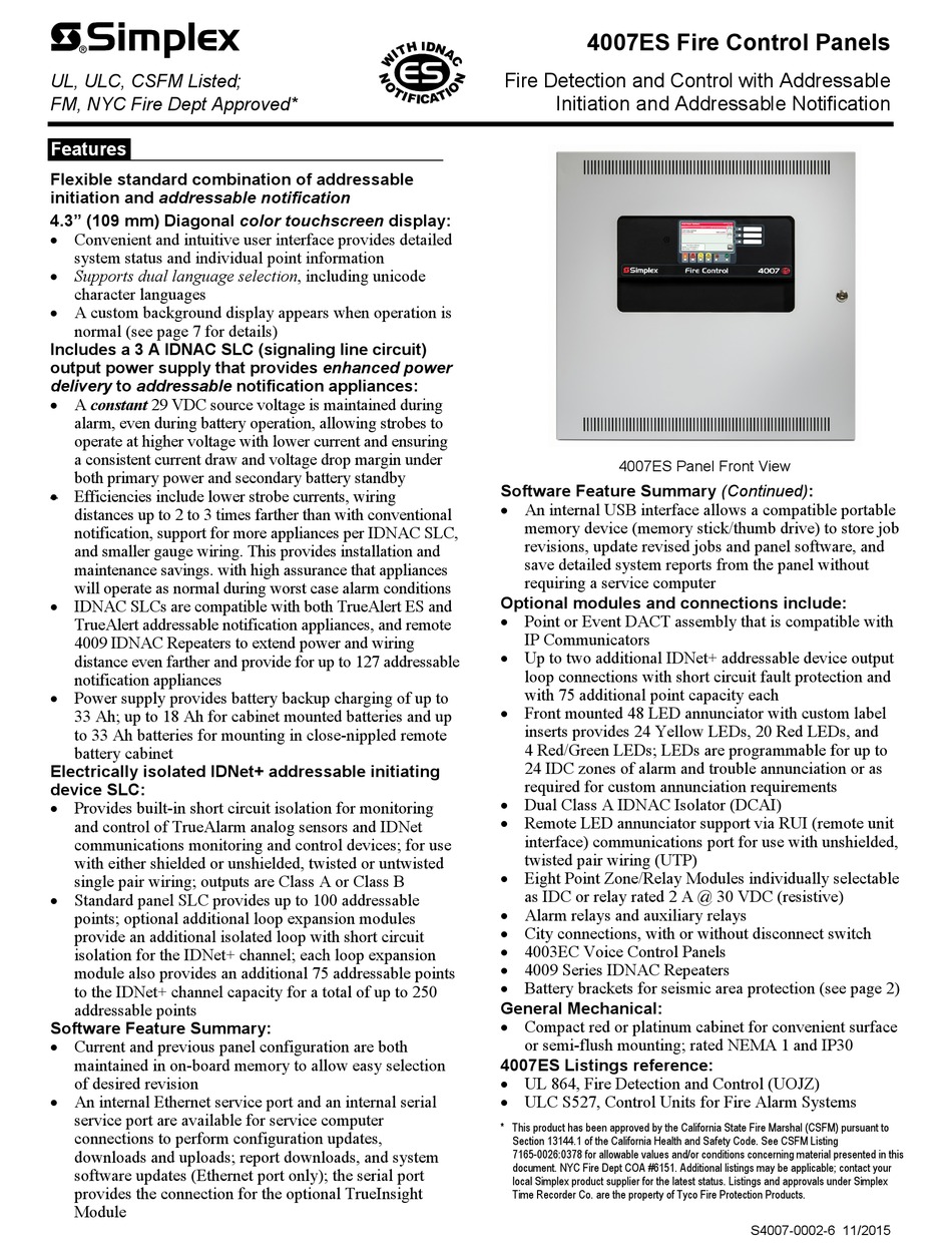 SIMPLEX 4007-9201BA MANUAL Pdf Download | ManualsLib