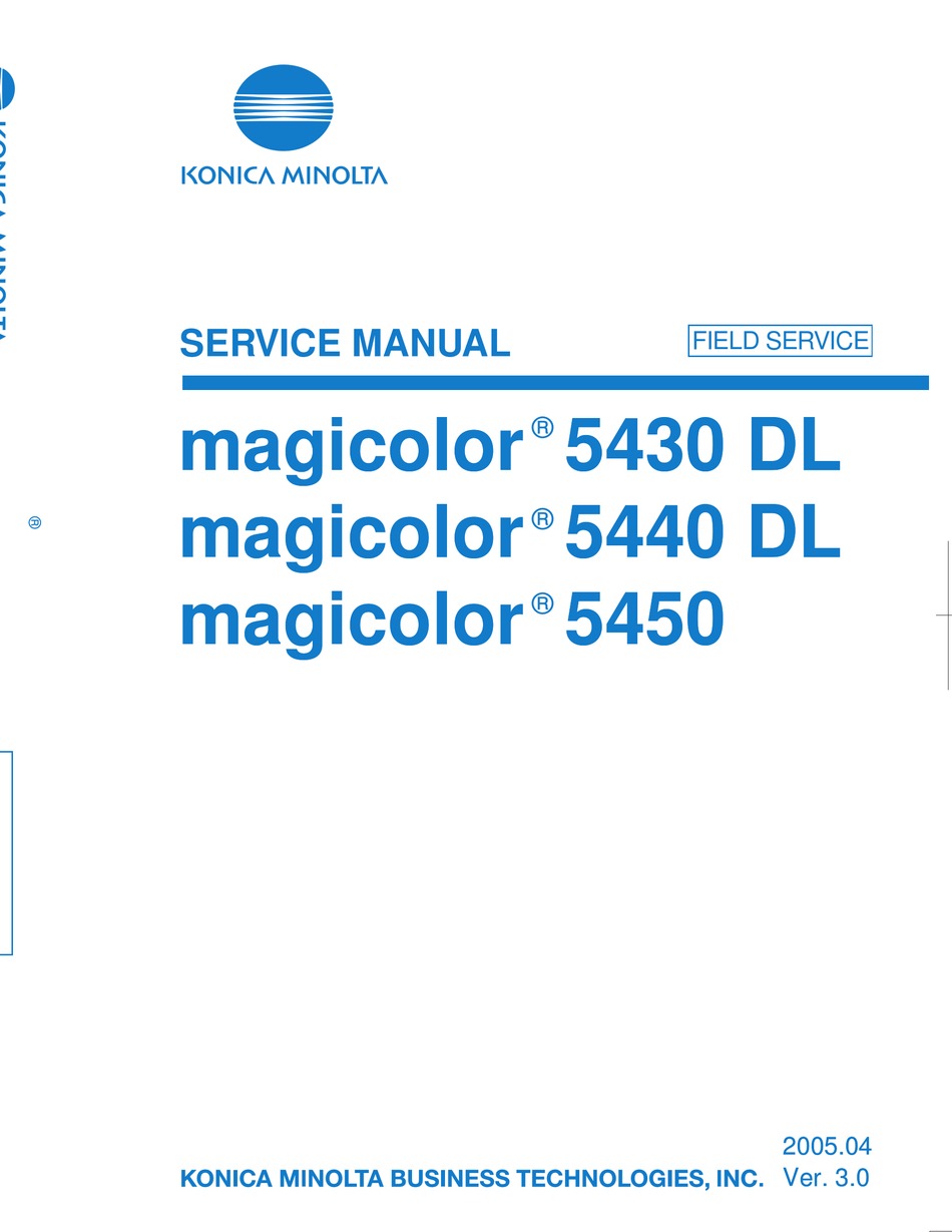 KONICA MINOLTA MAGICOLOR 5450 PRINTER 