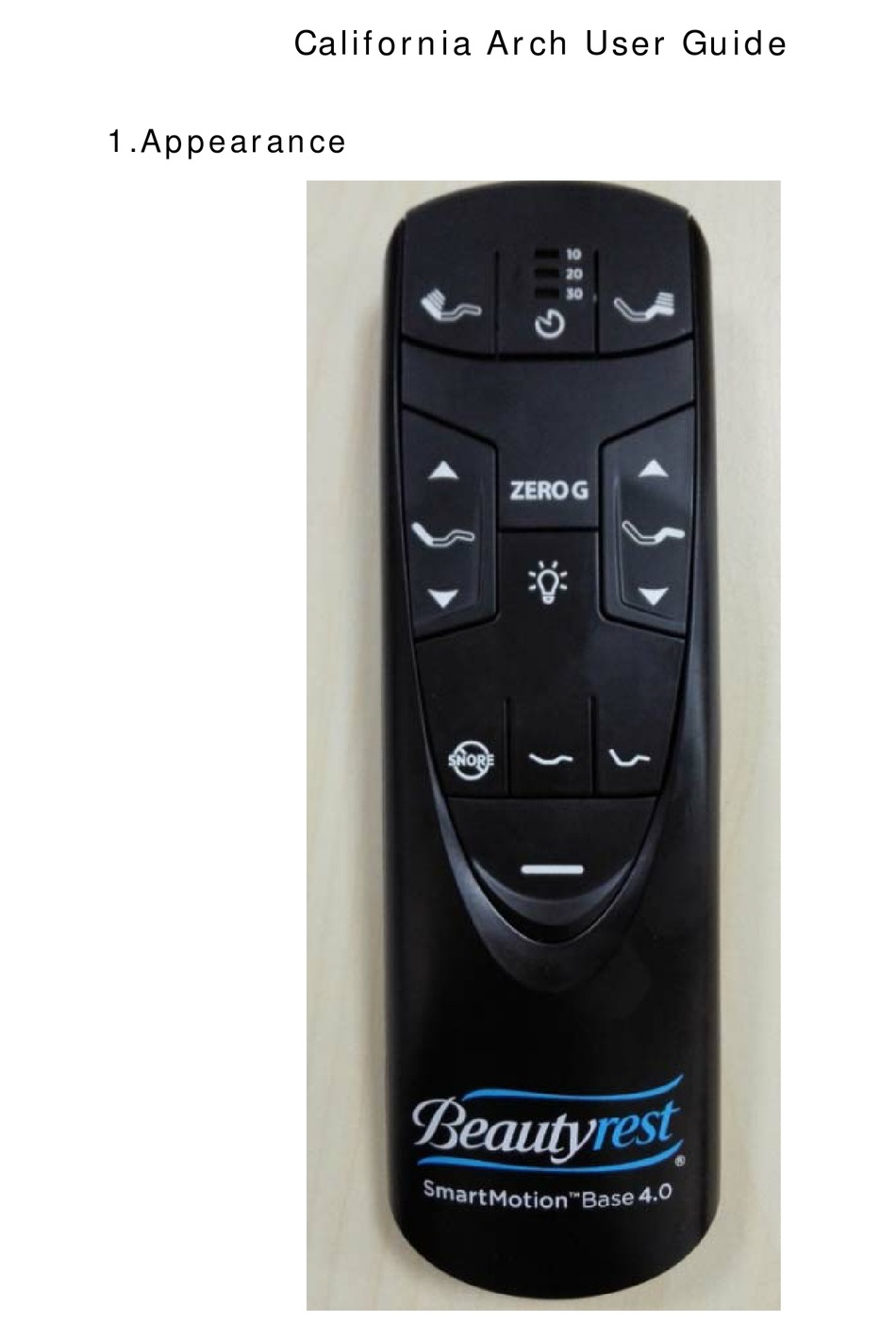 BEAUTYREST JLDK.33.01.02 REMOTE CONTROL USER MANUAL ManualsLib