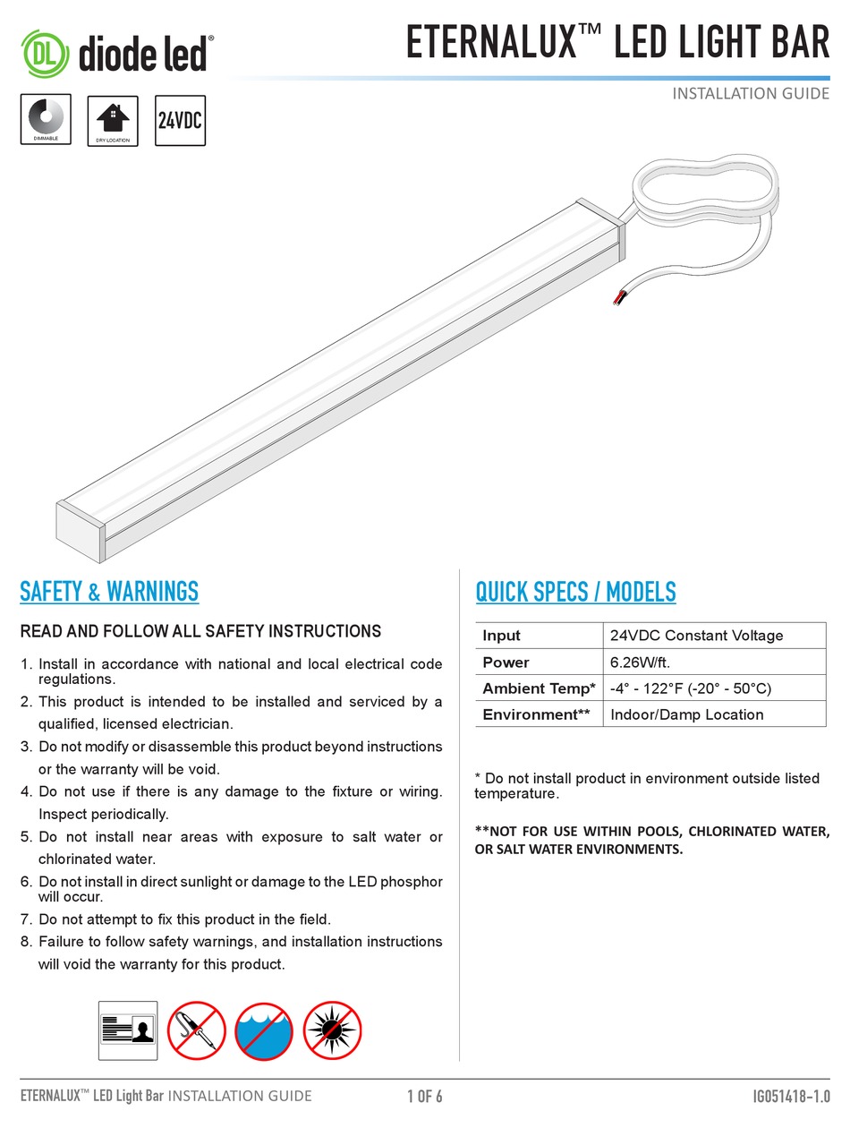 DIODE LED TOUCHDIAL DIRFWMTRGBW INSTALLATION MANUAL Pdf Download