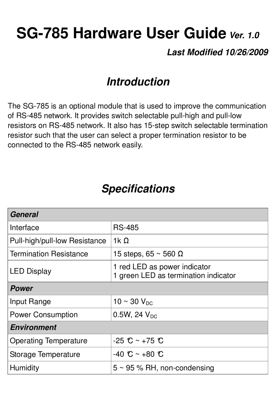 ICP DAS USA SG785 USER MANUAL Pdf Download ManualsLib