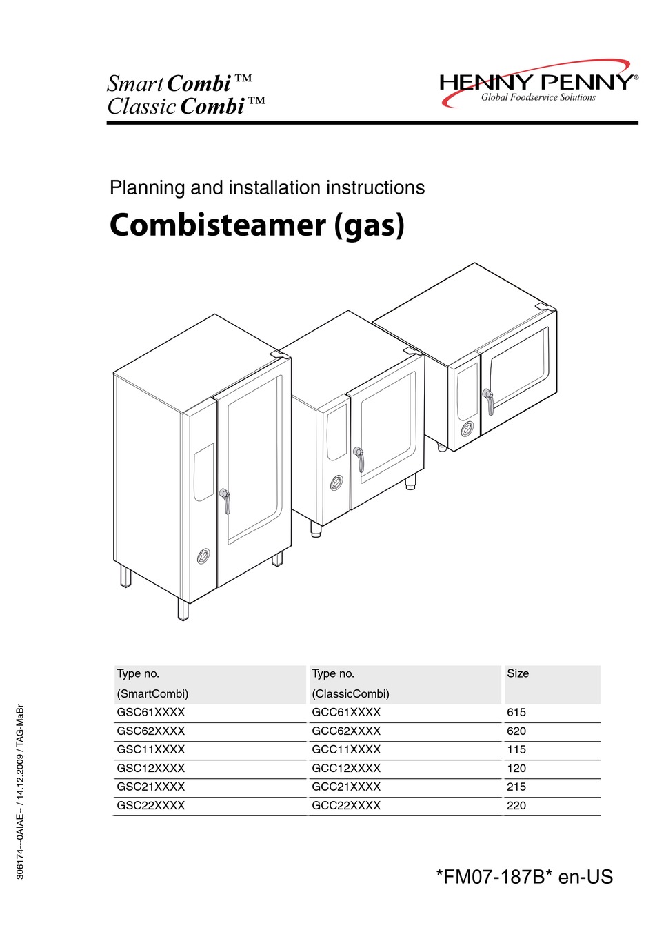 HENNY PENNY GSC62 SERIES PLANNING AND INSTALLATION