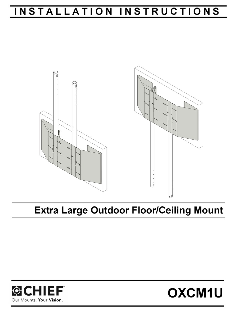CHIEF OXCM1U TV MOUNT INSTALLATION INSTRUCTIONS MANUAL ManualsLib