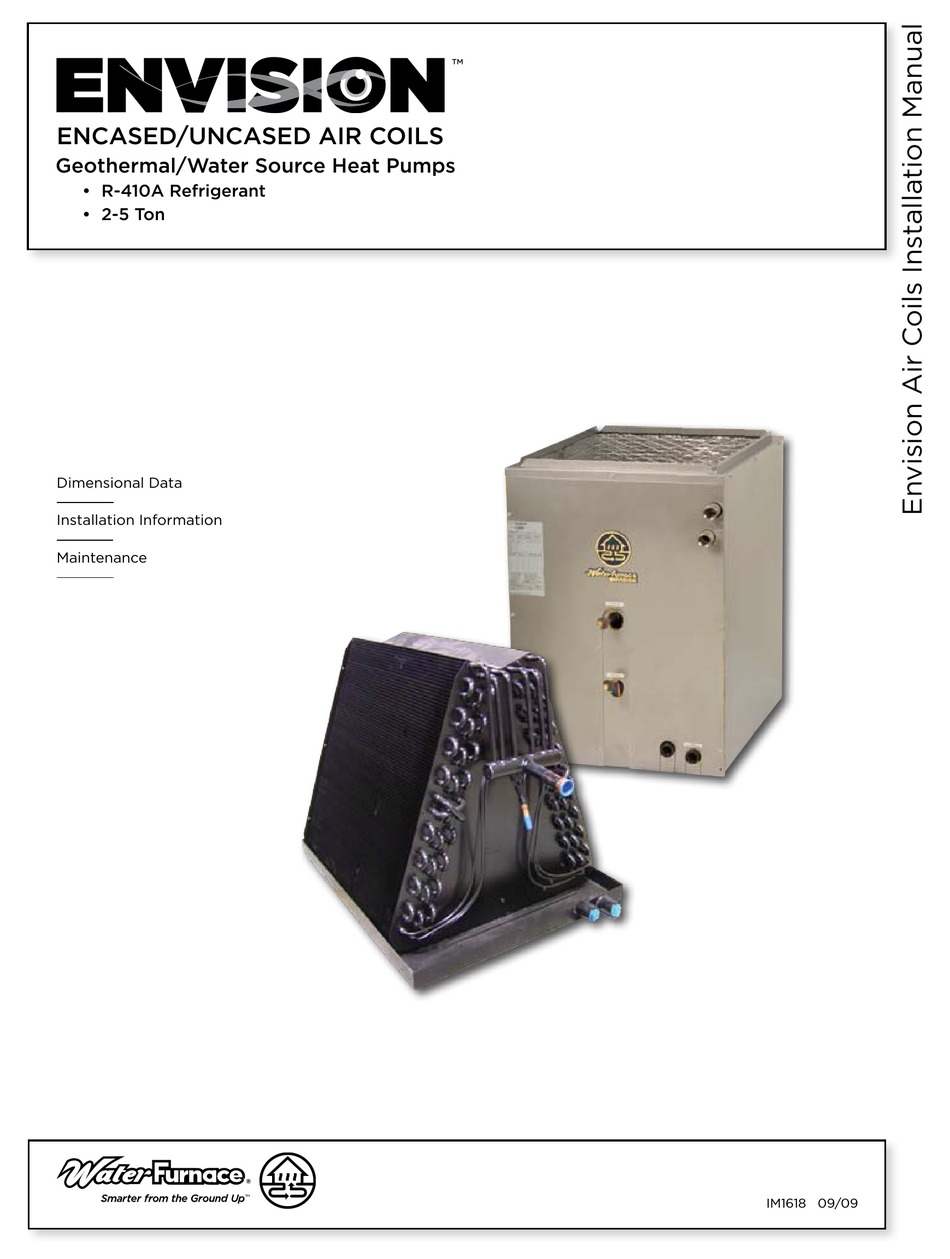 WATERFURNACE ENVISION NRAC026 HEAT PUMP INSTALLATION MANUAL ManualsLib