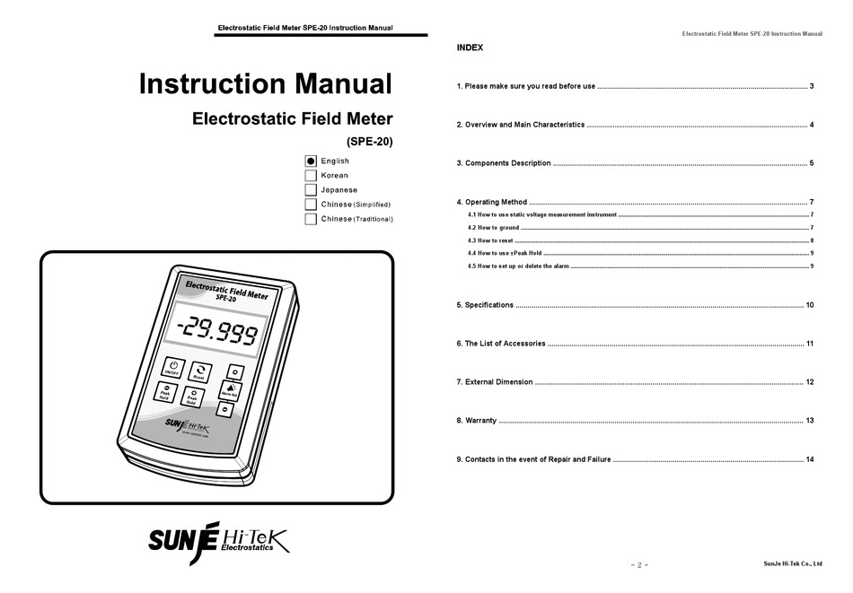 SUNJE HI TEK SPE 20 INSTRUCTION MANUAL Pdf Download ManualsLib sunje-hi-tek-spe-20-instruction-manual-pdf-download-manualslib